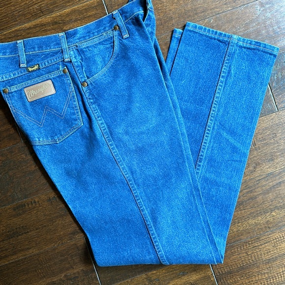 Wrangler Dark Blue 33 x 34 Jeans Western Classic - Picture 4 of 4